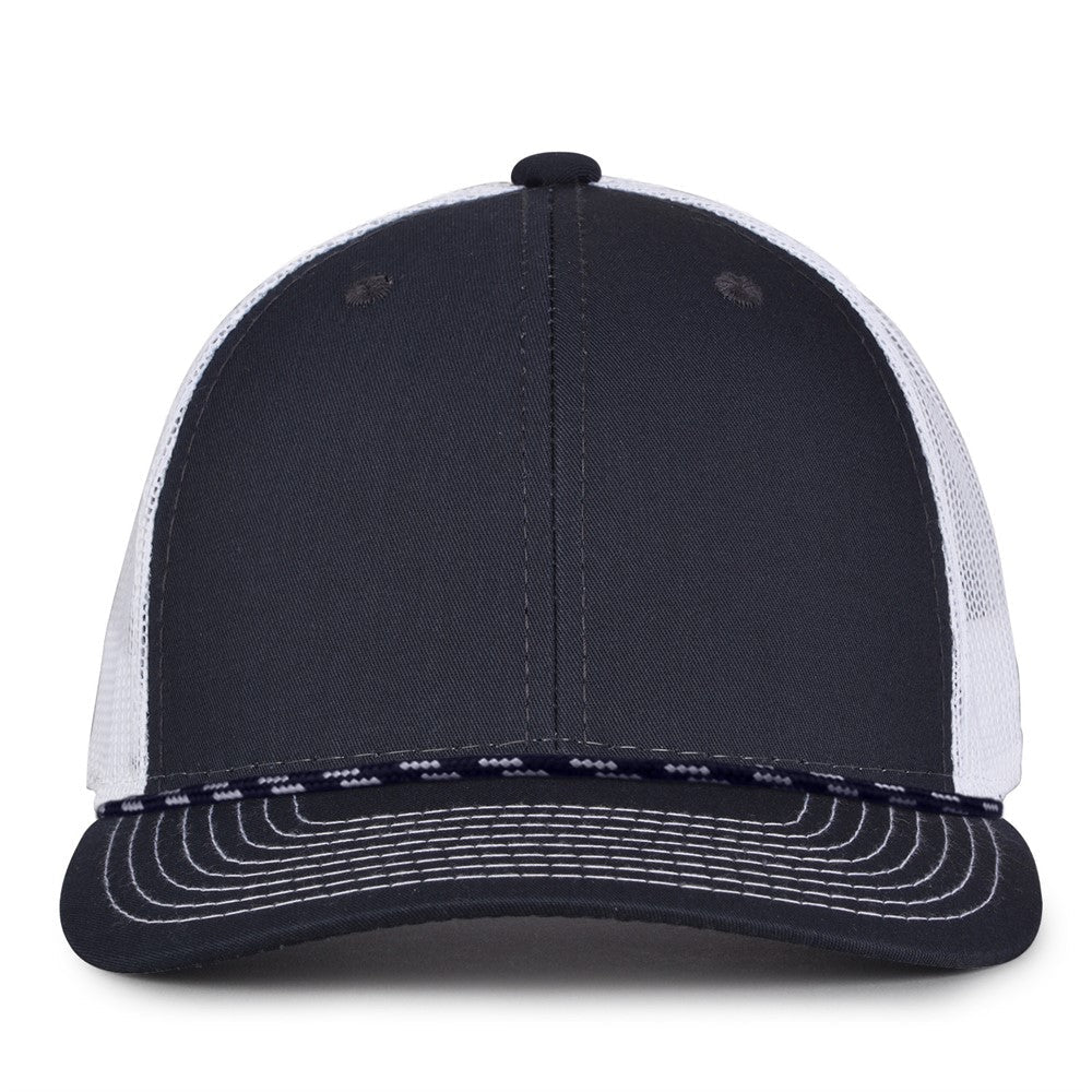 The Game Gb452r Rope Everyday Trucker Cap - Navy White