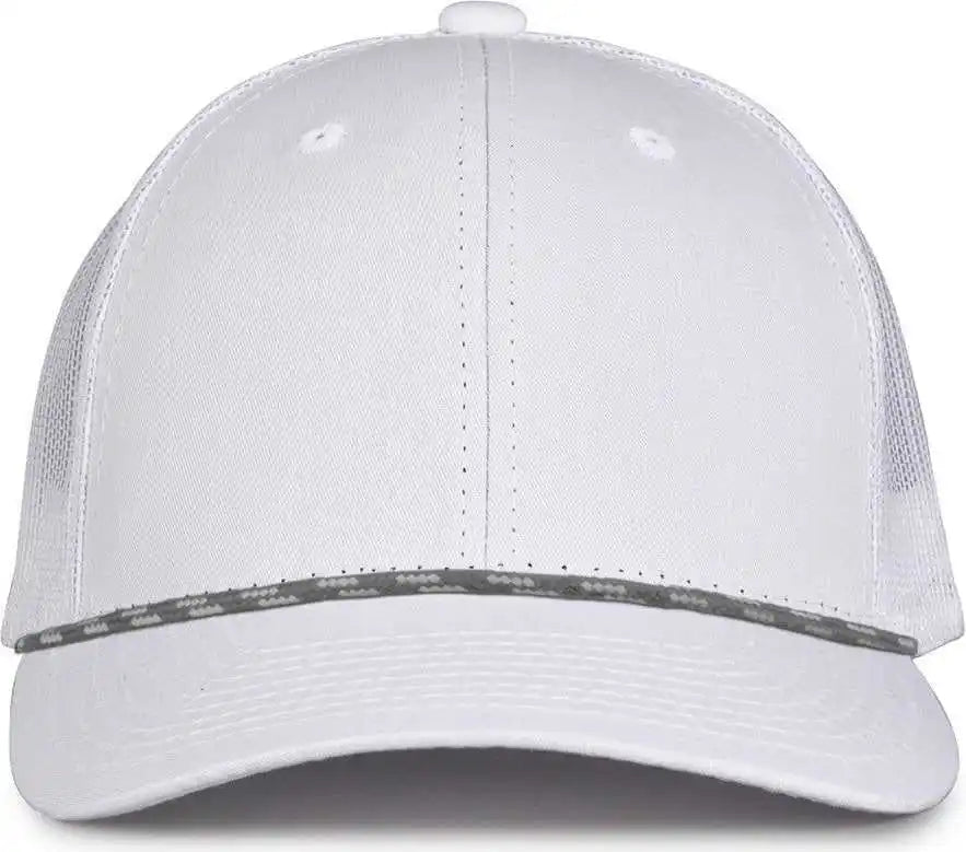 The Game Gb452r Rope Everyday Trucker Cap White / one Size Fits Most