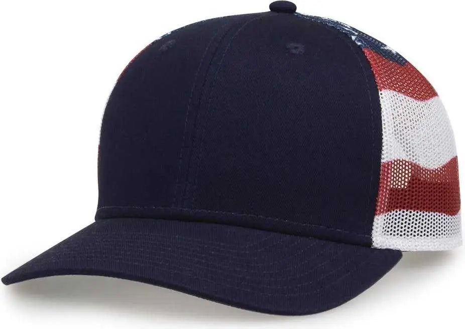 The Game Gb452us Usa Everyday Trucker Cap - Navy