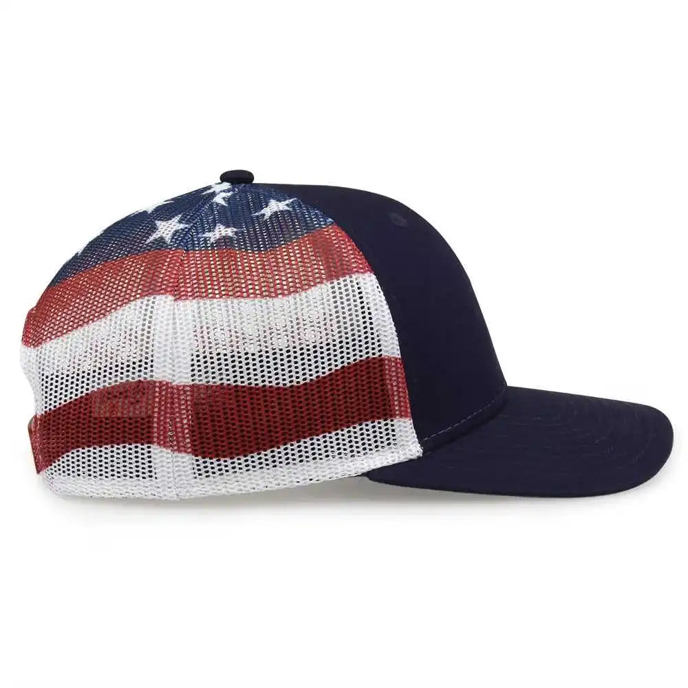 The Game Gb452us Usa Everyday Trucker Cap Navy / one Size Fits Most
