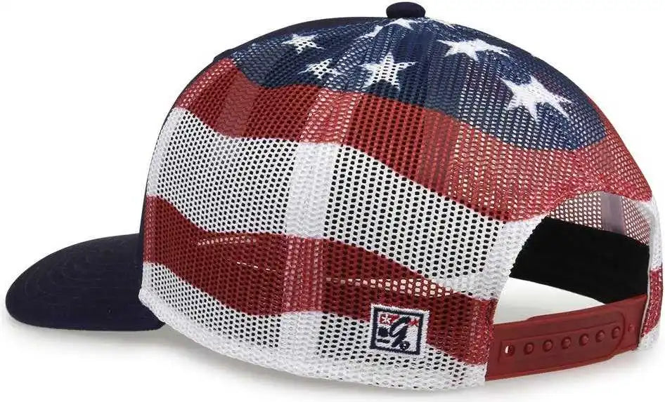 The Game Gb452us Usa Everyday Trucker Cap Navy / one Size Fits Most