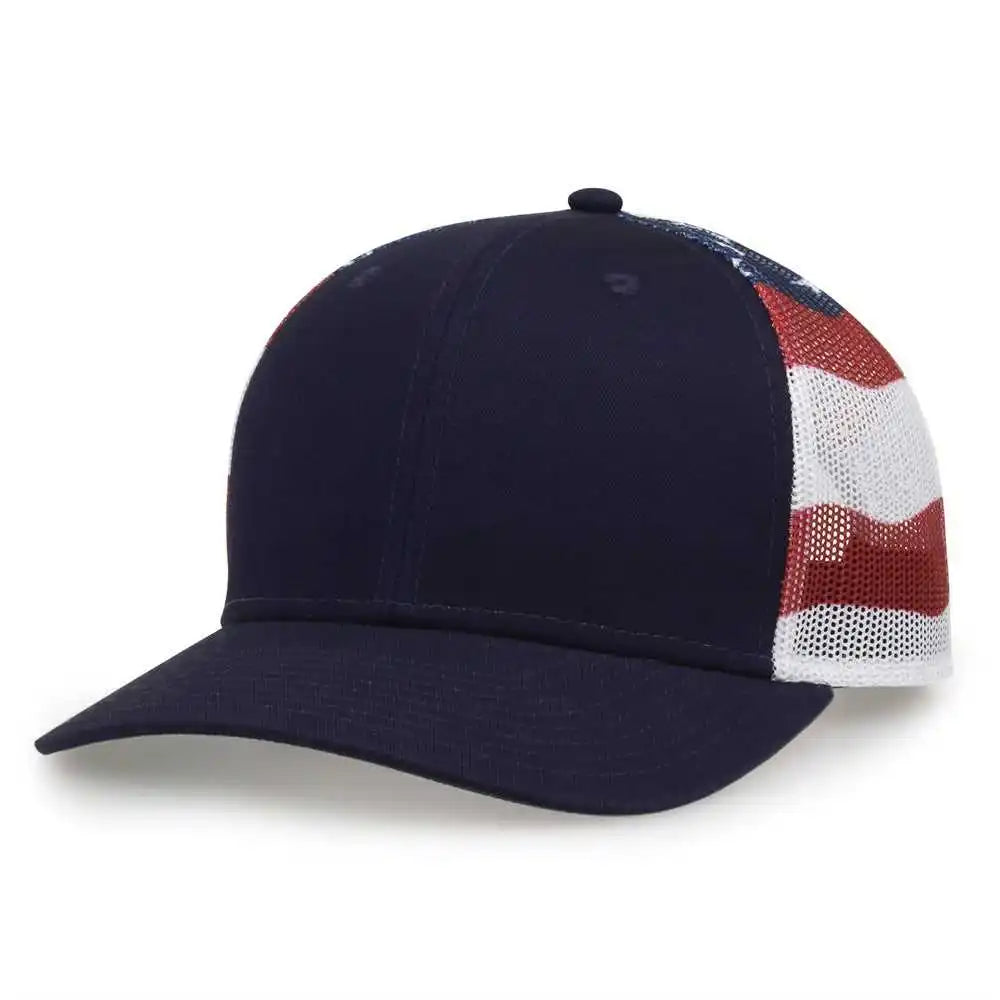 The Game Gb452us Usa Everyday Trucker Cap Navy / one Size Fits Most