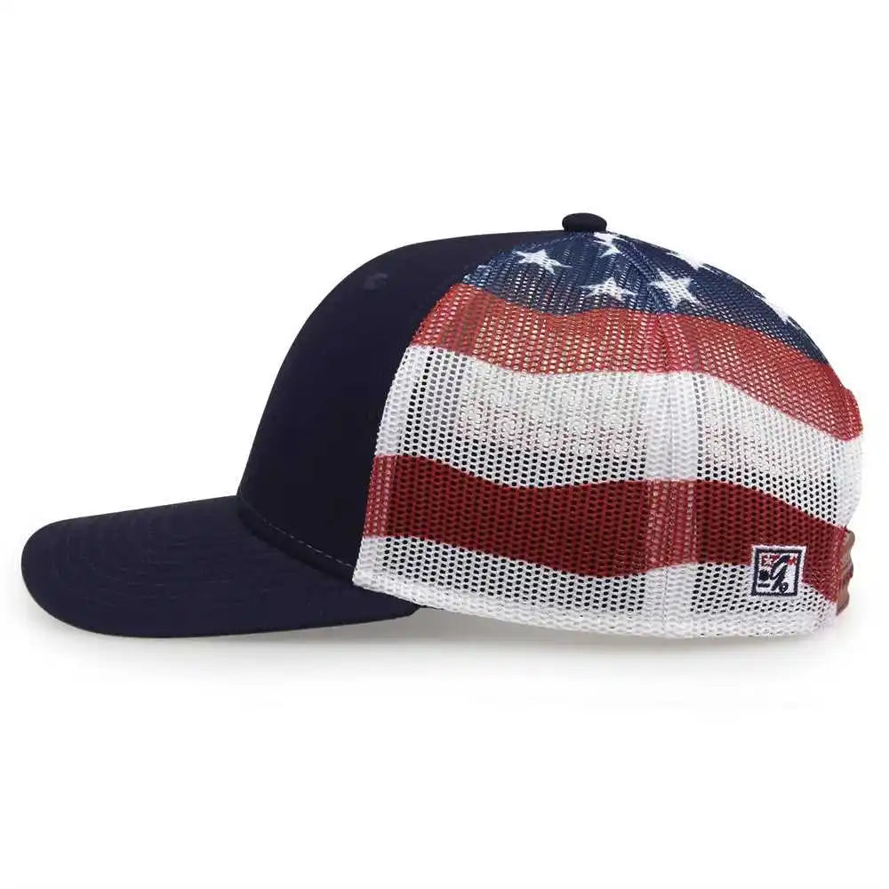 The Game Gb452us Usa Everyday Trucker Cap Navy / one Size Fits Most