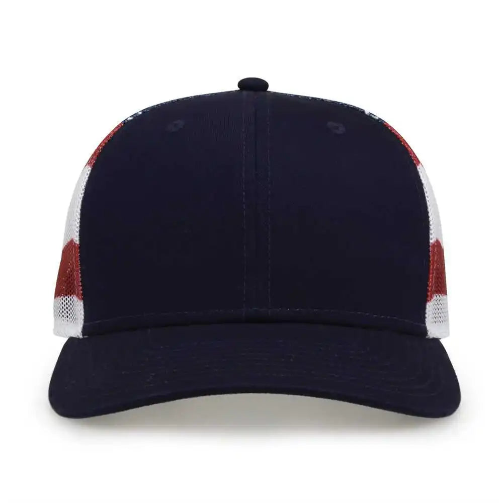 The Game Gb452us Usa Everyday Trucker Cap Navy / one Size Fits Most
