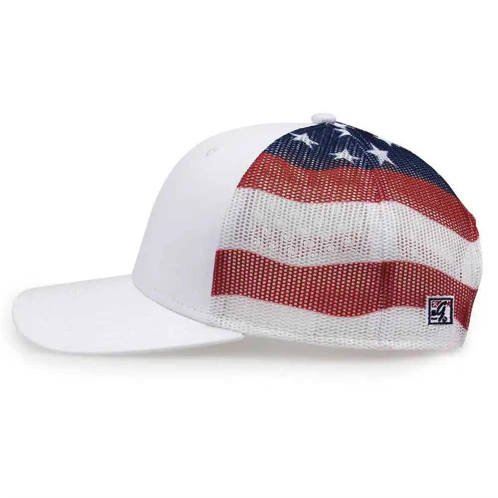 The Game Gb452us Usa Everyday Trucker Cap White / one Size Fits Most
