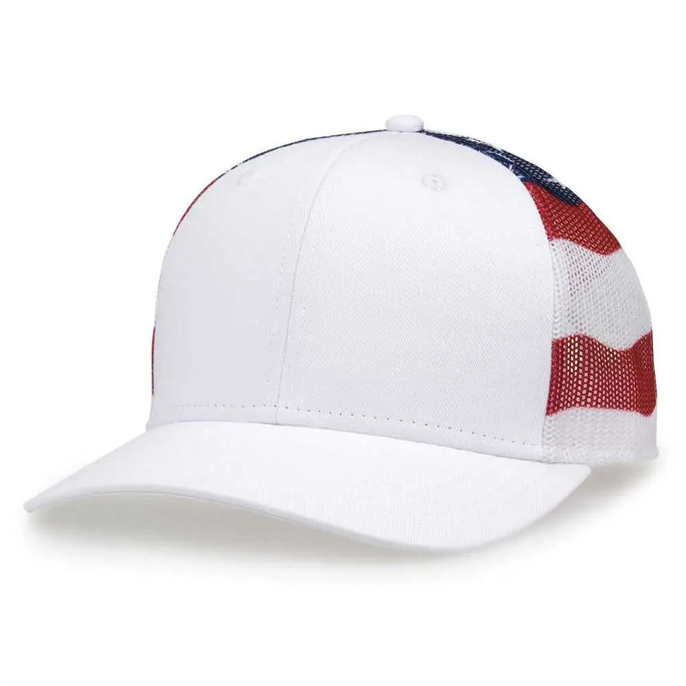 The Game Gb452us Usa Everyday Trucker Cap - White - one Size Fits Most