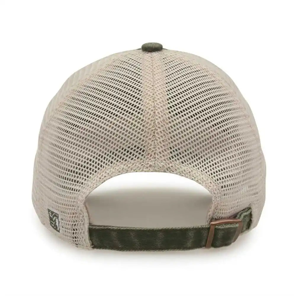 The Game Gb460 Pigment Dyed Twill & Soft Trucker Cap Light Olive Sand / one Size Fits Most