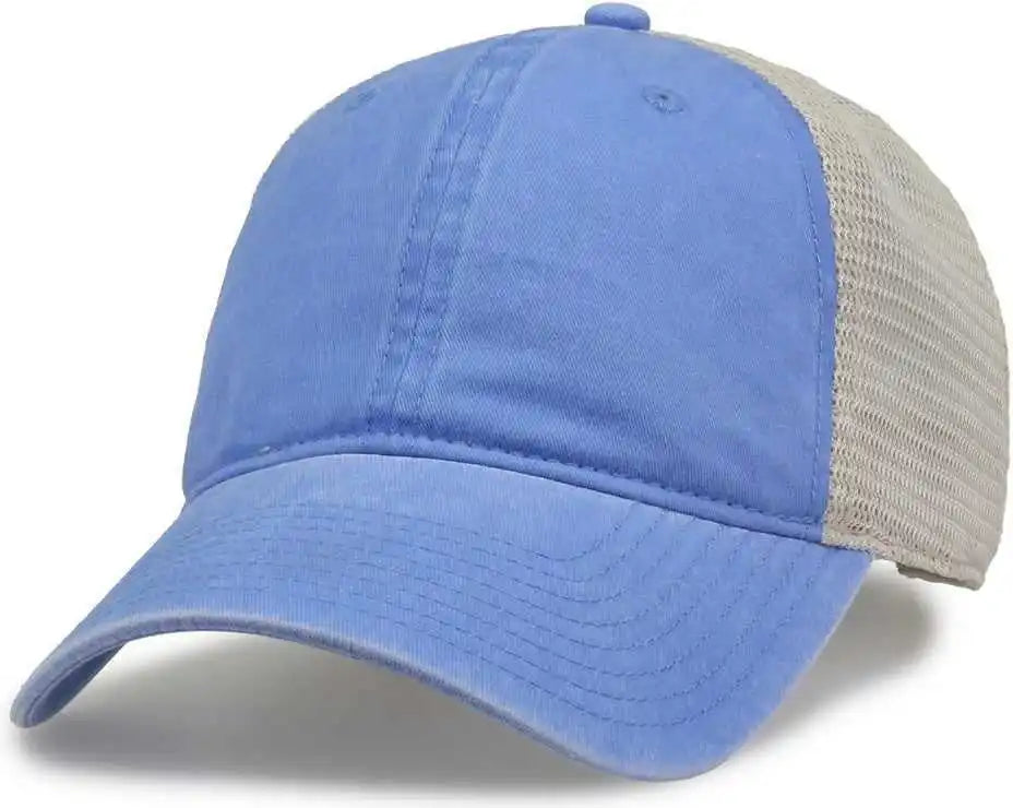 The Game Gb460 Pigment Dyed Twill &amp; Soft Trucker Cap Sky Blue Sand Columbia / one Size Fits Most