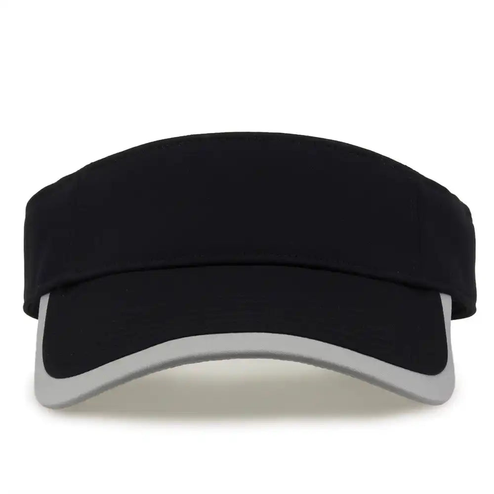 The Game Gb463 Gamechanger Visor with Bill Tipping Black Gray / one Size Fits Most