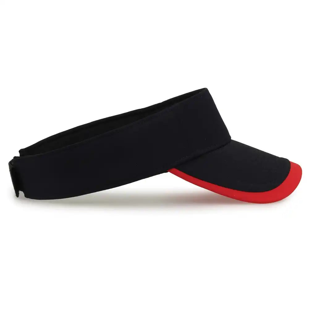 The Game Gb463 Gamechanger Visor with Bill Tipping Black Red / one Size Fits Most