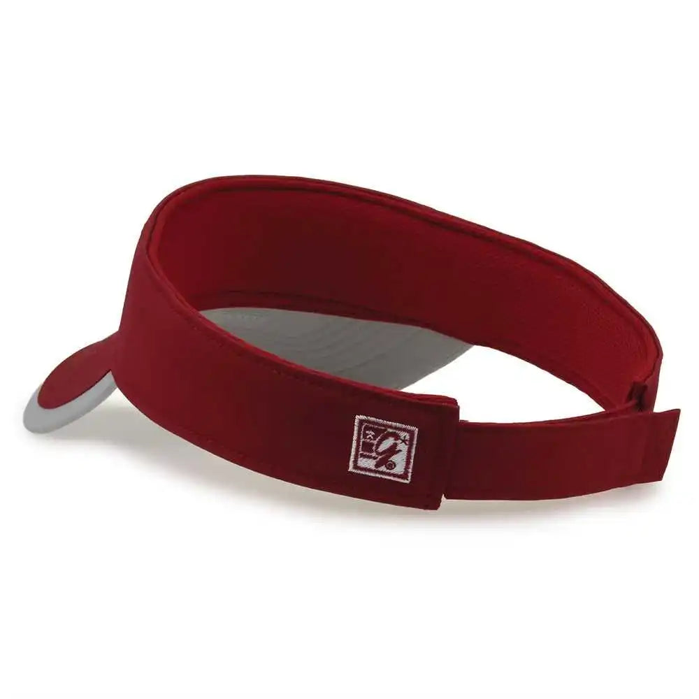 The Game Gb463 Gamechanger Visor with Bill Tipping Cardinal Gray / one Size Fits Most