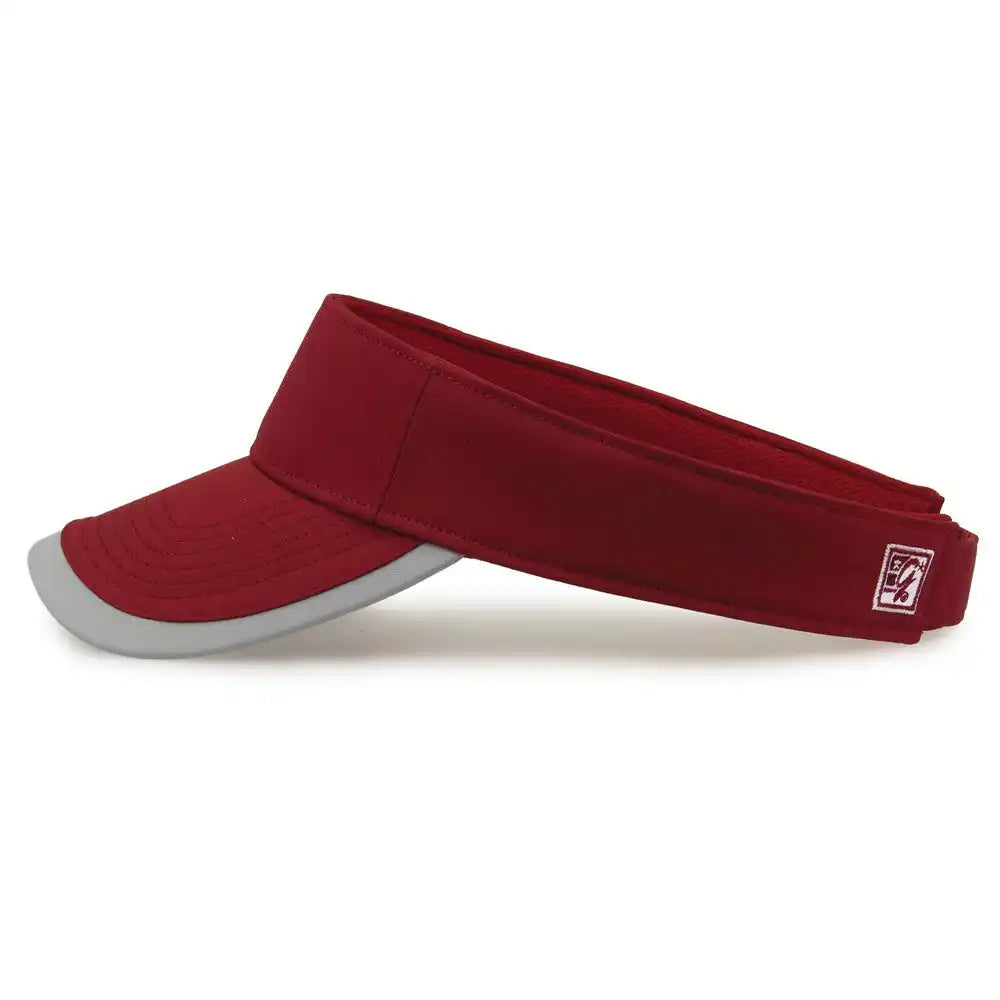 The Game Gb463 Gamechanger Visor with Bill Tipping Cardinal Gray / one Size Fits Most