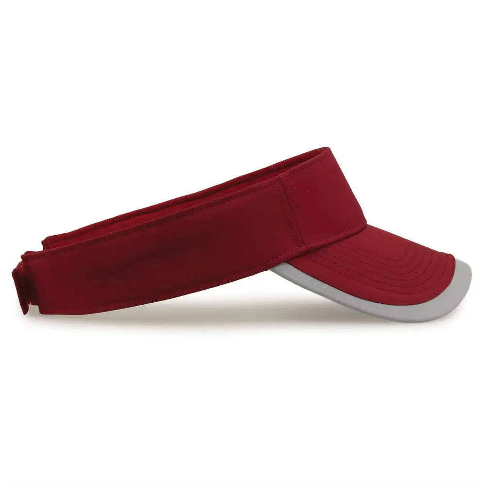 The Game Gb463 Gamechanger Visor with Bill Tipping - Cardinal Gray
