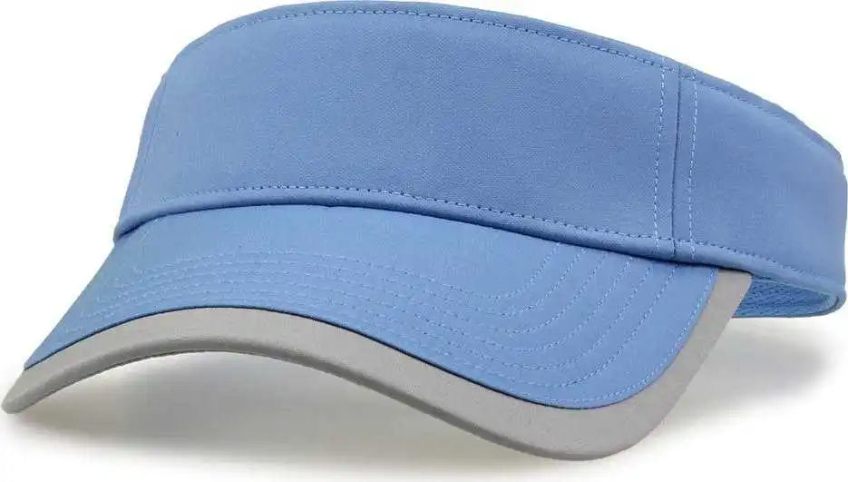 The Game Gb463 Gamechanger Visor with Bill Tipping - Columbia Blue Gray - one Size Fits Most