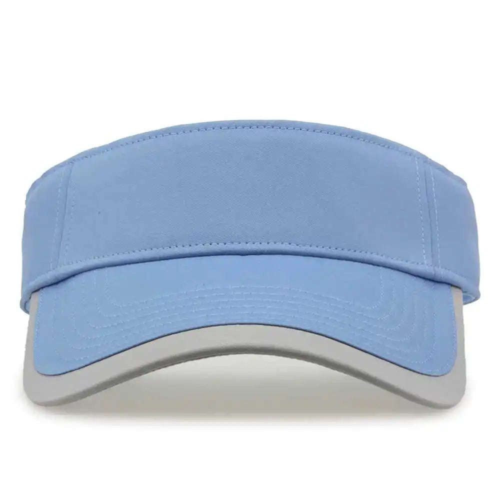 The Game Gb463 Gamechanger Visor with Bill Tipping - Columbia Blue Gray - one Size Fits Most