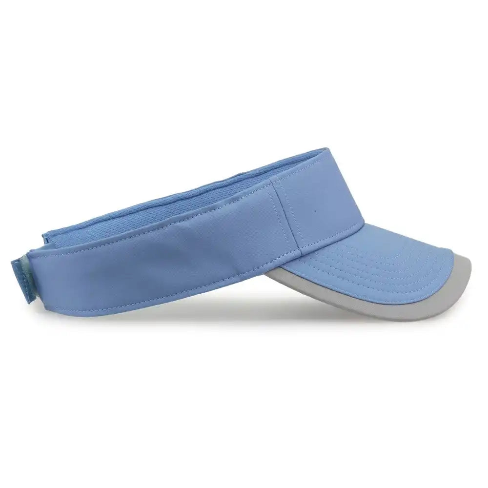 The Game Gb463 Gamechanger Visor with Bill Tipping - Columbia Blue Gray - one Size Fits Most