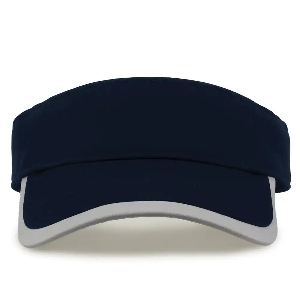 The Game Gb463 Gamechanger Visor with Bill Tipping Navy Gray / one Size Fits Most