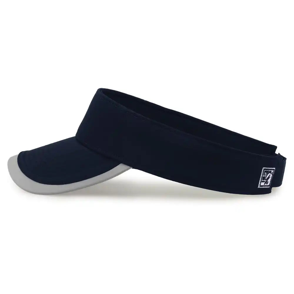 The Game Gb463 Gamechanger Visor with Bill Tipping Navy Gray / one Size Fits Most