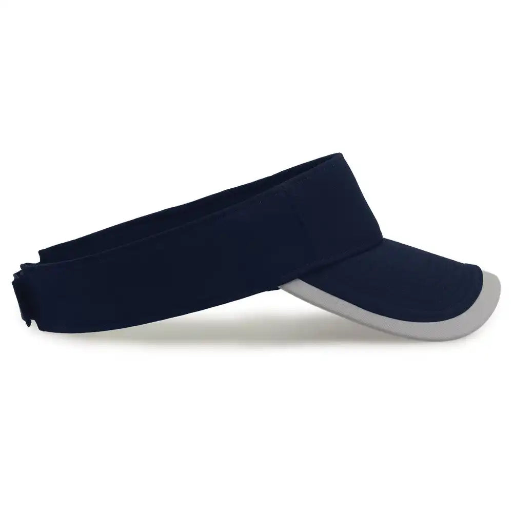 The Game Gb463 Gamechanger Visor with Bill Tipping Navy Gray / one Size Fits Most