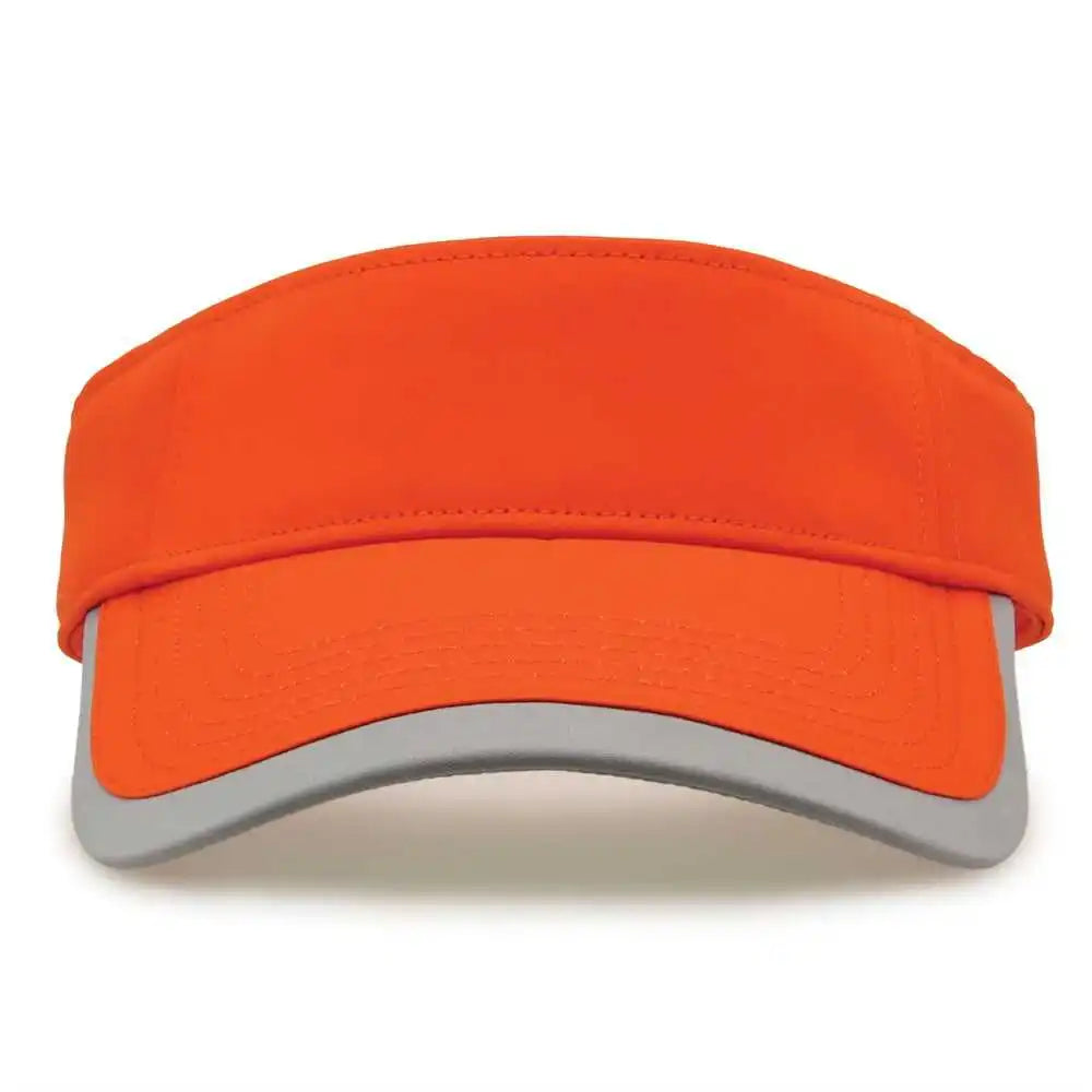 The Game Gb463 Gamechanger Visor with Bill Tipping - Orange Gray - one Size Fits Most