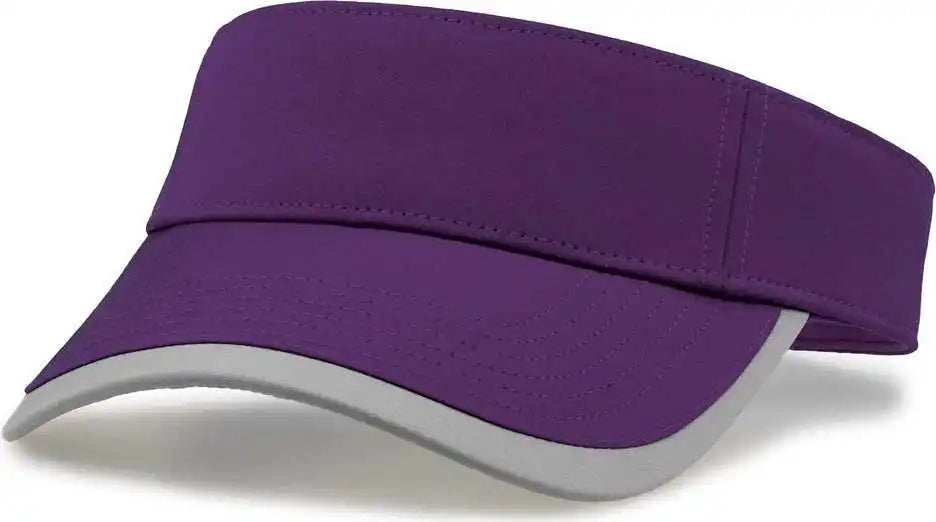 The Game Gb463 Gamechanger Visor with Bill Tipping Purple Gray / one Size Fits Most
