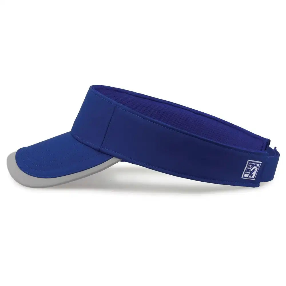 The Game Gb463 Gamechanger Visor with Bill Tipping Royal Gray / one Size Fits Most