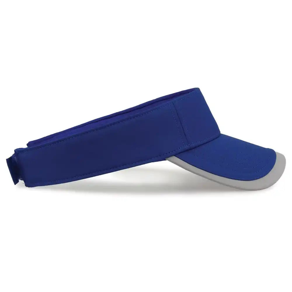 The Game Gb463 Gamechanger Visor with Bill Tipping Royal Gray / one Size Fits Most