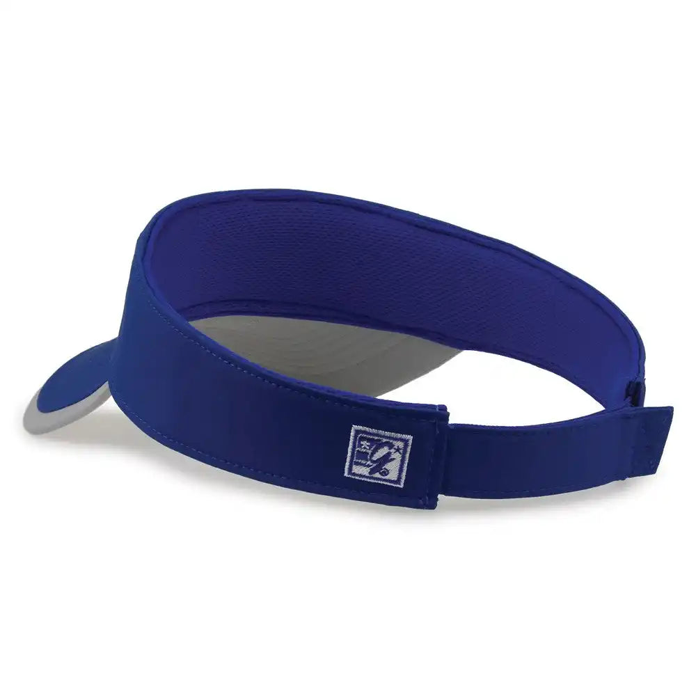 The Game Gb463 Gamechanger Visor with Bill Tipping Royal Gray / one Size Fits Most