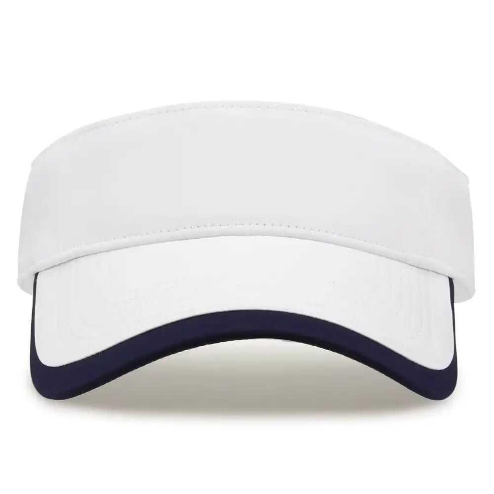 The Game Gb463 Gamechanger Visor with Bill Tipping White Navy / one Size Fits Most