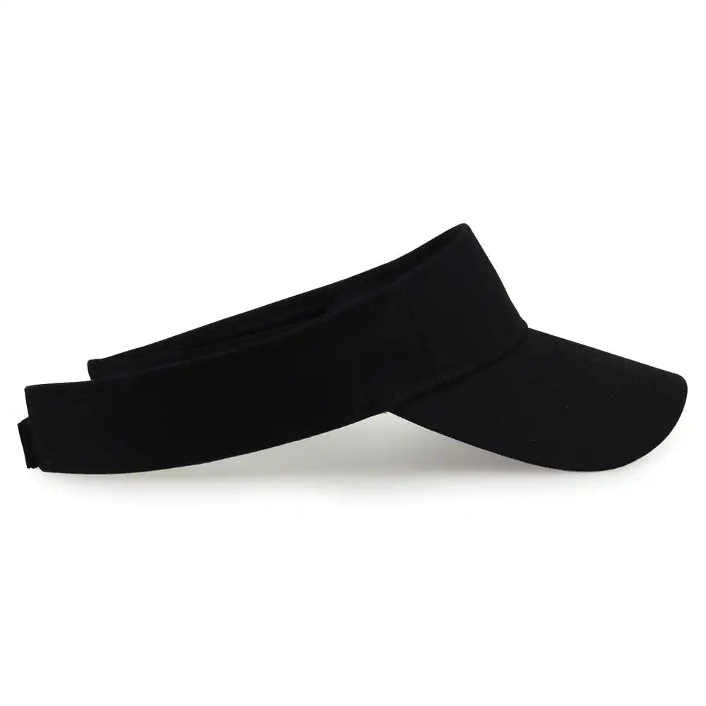 The Game Gb464 Cotton Twill Visor Black / one Size Fits Most