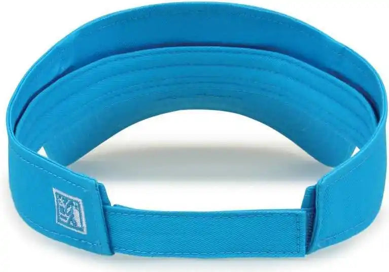 The Game Gb464 Cotton Twill Visor Blue Taffy Columia / one Size Fits Most