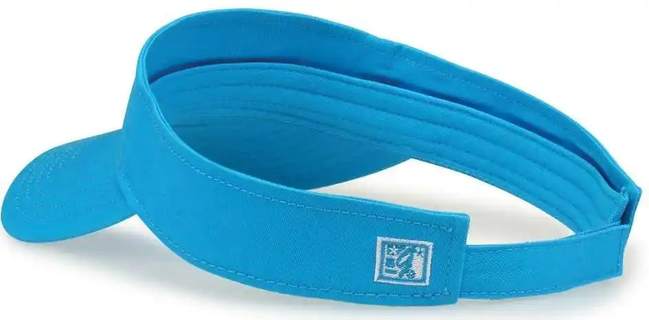 The Game Gb464 Cotton Twill Visor Blue Taffy Columia / one Size Fits Most