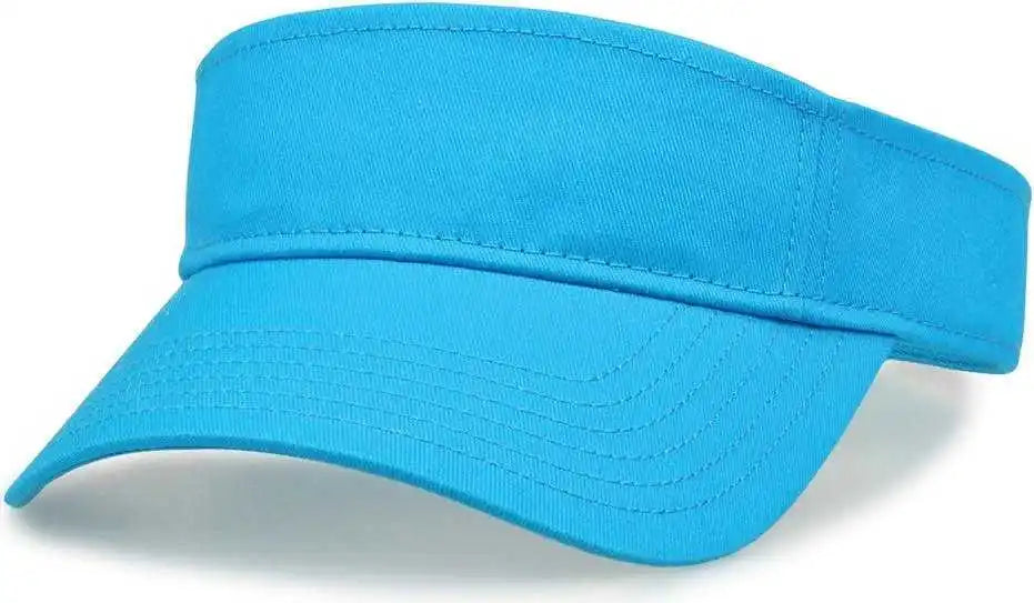 The Game Gb464 Cotton Twill Visor - Blue Taffy - Columia / one Size Fits Most