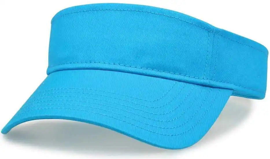 The Game Gb464 Cotton Twill Visor - Blue Taffy - Columia / one Size Fits Most