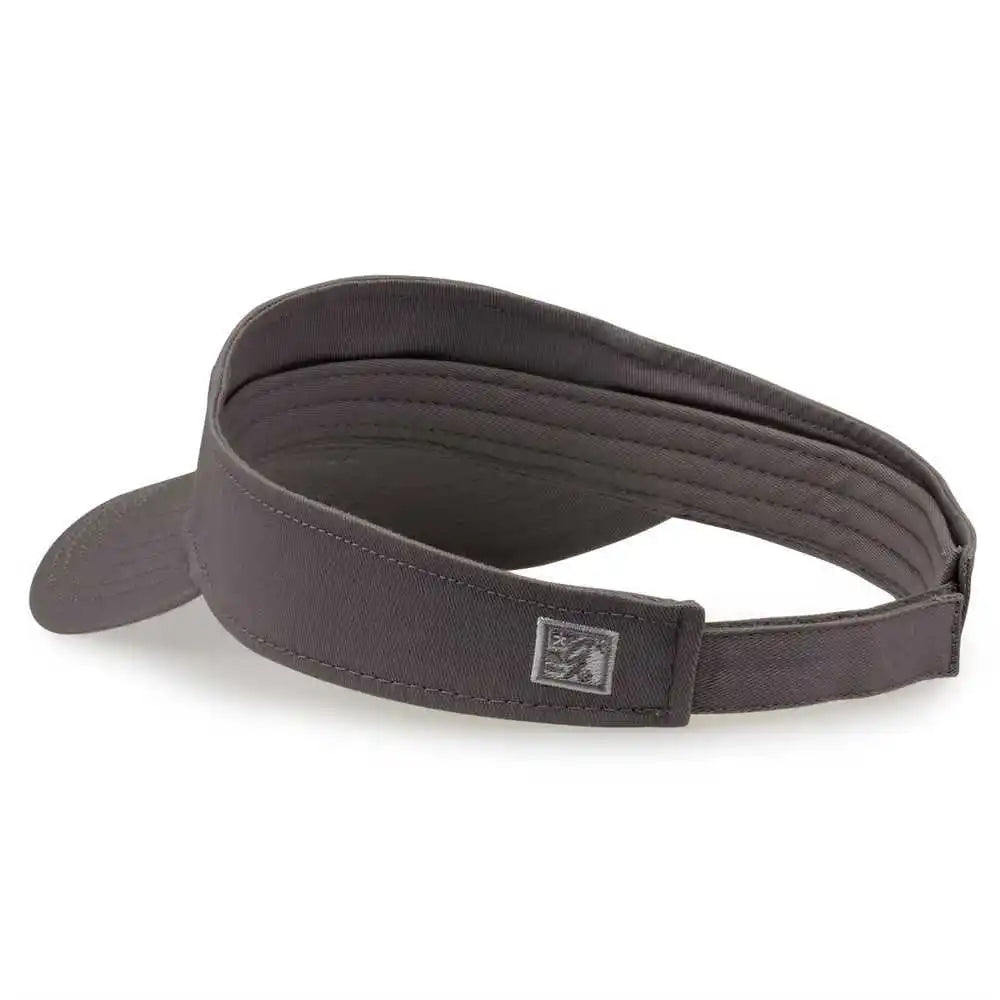 The Game Gb464 Cotton Twill Visor Dark Gray / one Size Fits Most