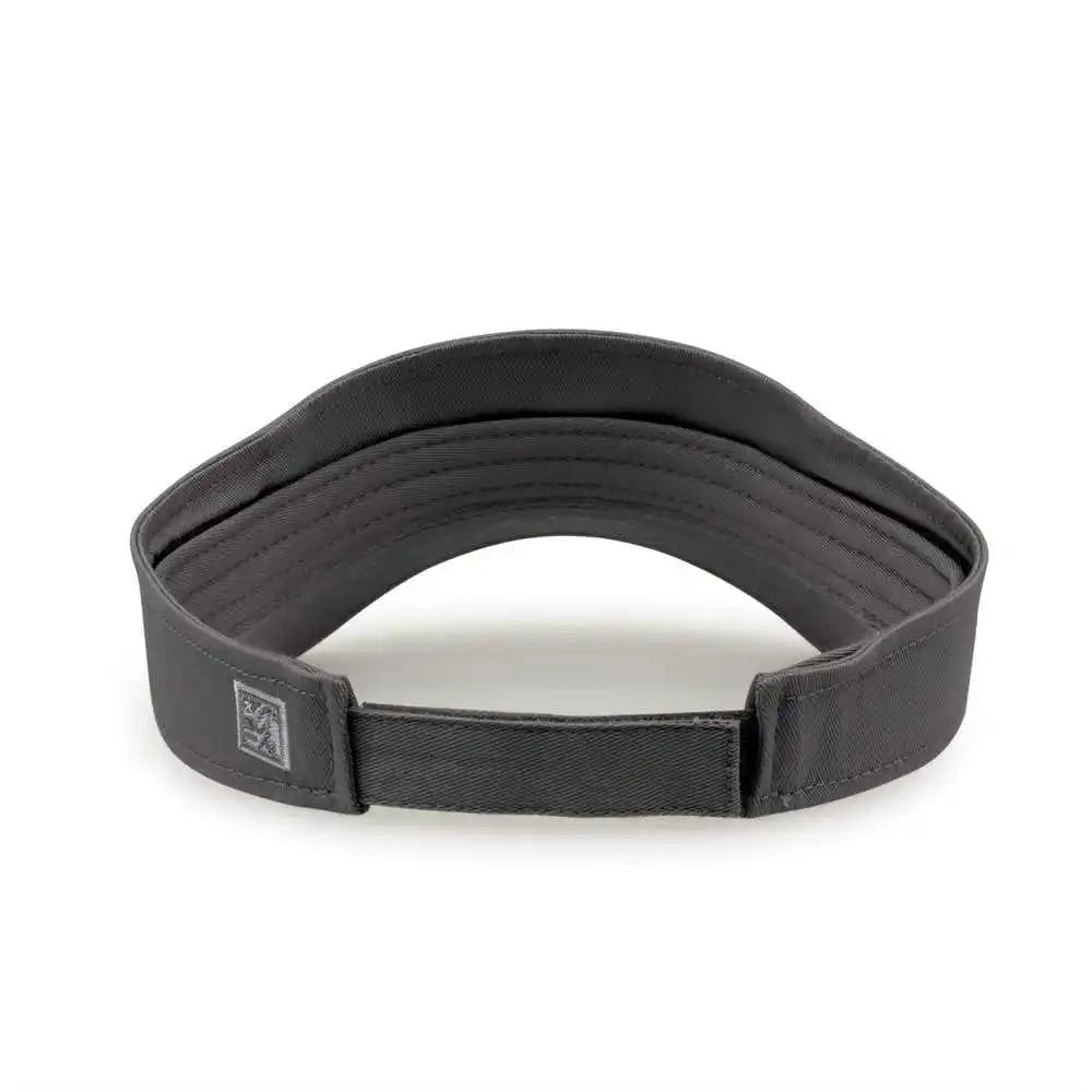 The Game Gb464 Cotton Twill Visor Dark Gray / one Size Fits Most