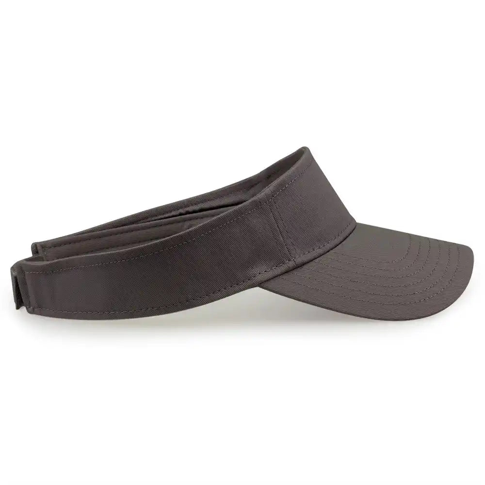 The Game Gb464 Cotton Twill Visor Dark Gray / one Size Fits Most