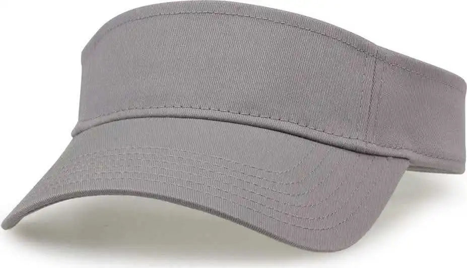 The Game Gb464 Cotton Twill Visor Gray / one Size Fits Most