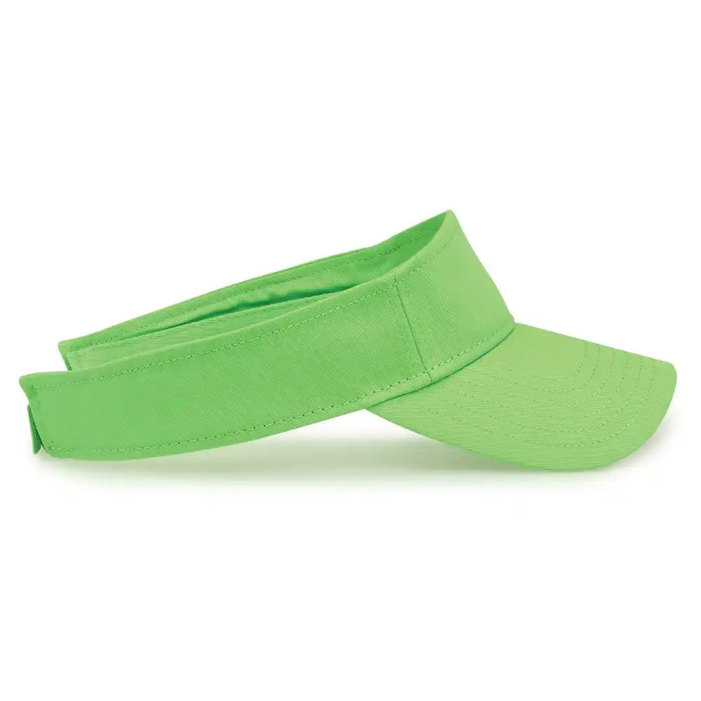 The Game Gb464 Cotton Twill Visor Lime / one Size Fits Most