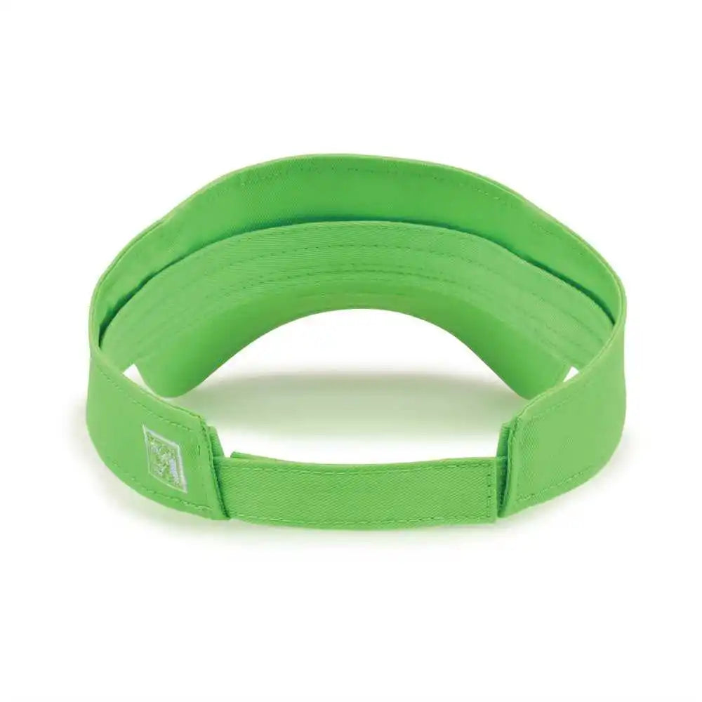The Game Gb464 Cotton Twill Visor Lime / one Size Fits Most