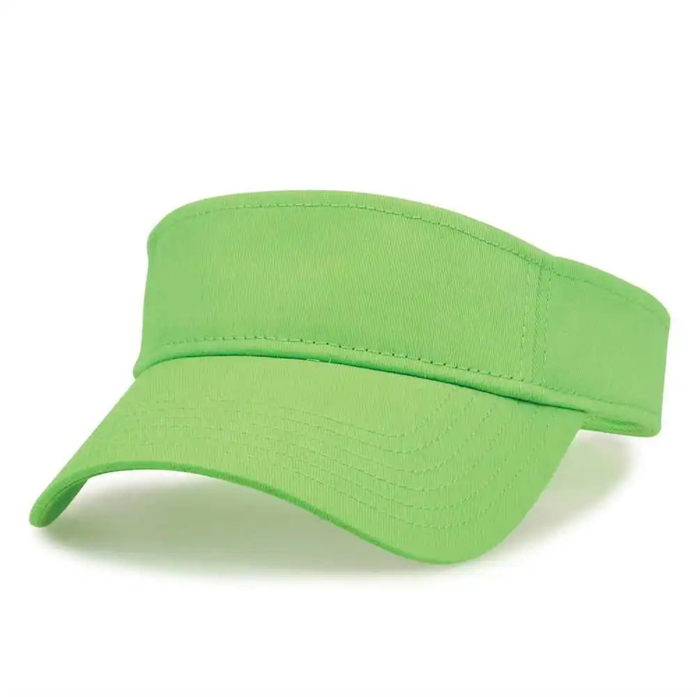 The Game Gb464 Cotton Twill Visor Lime / one Size Fits Most