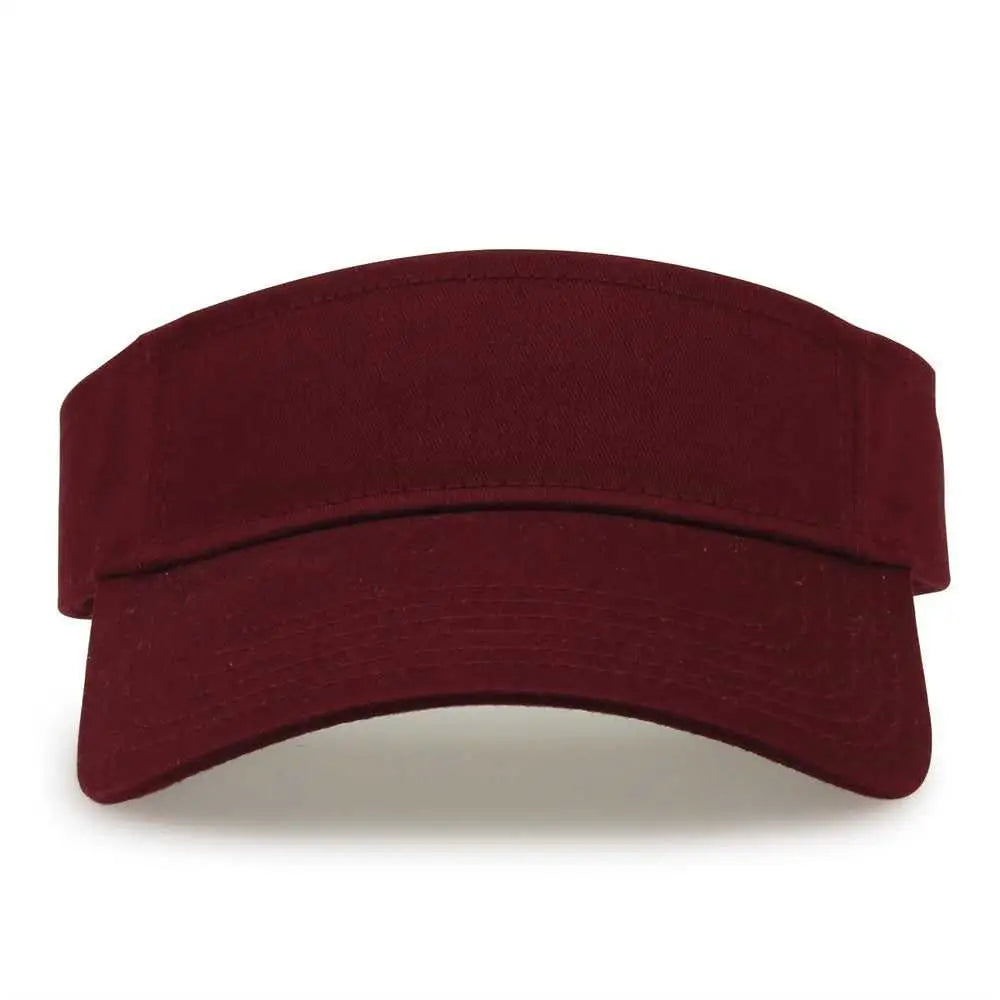 The Game Gb464 Cotton Twill Visor - Maroon