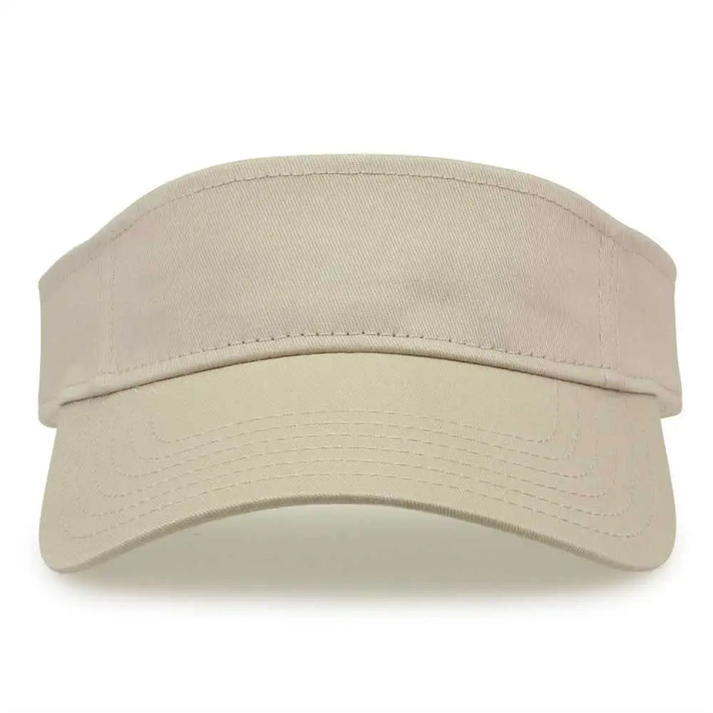 The Game Gb464 Cotton Twill Visor - Stone