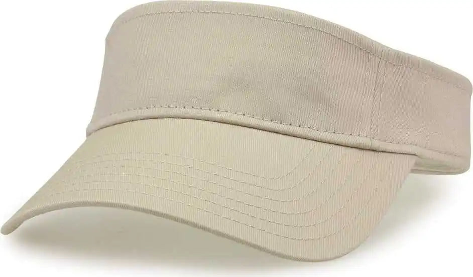 The Game Gb464 Cotton Twill Visor Stone Sand / one Size Fits Most