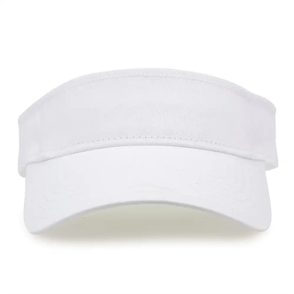 The Game Gb464 Cotton Twill Visor White / one Size Fits Most