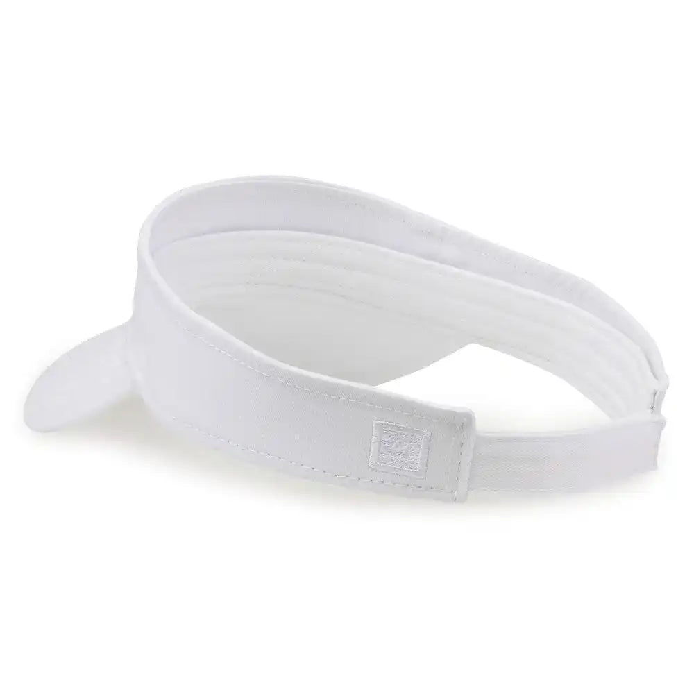 The Game Gb464 Cotton Twill Visor White / one Size Fits Most