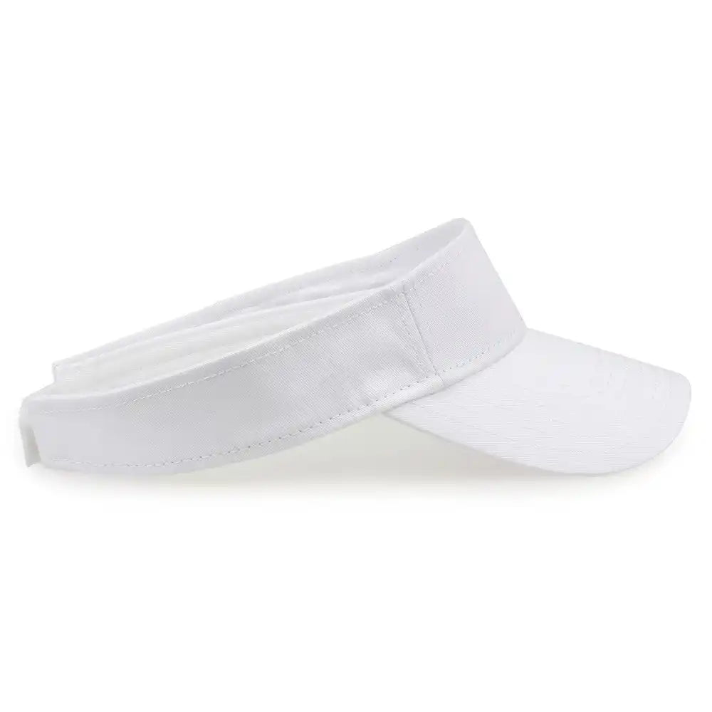The Game Gb464 Cotton Twill Visor White / one Size Fits Most