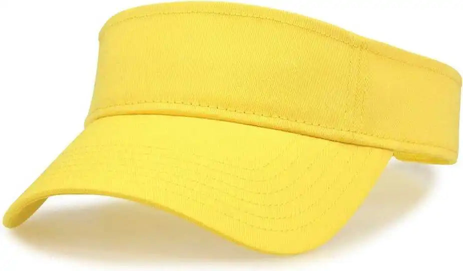 The Game Gb464 Cotton Twill Visor - Yellow - one Size Fits Most
