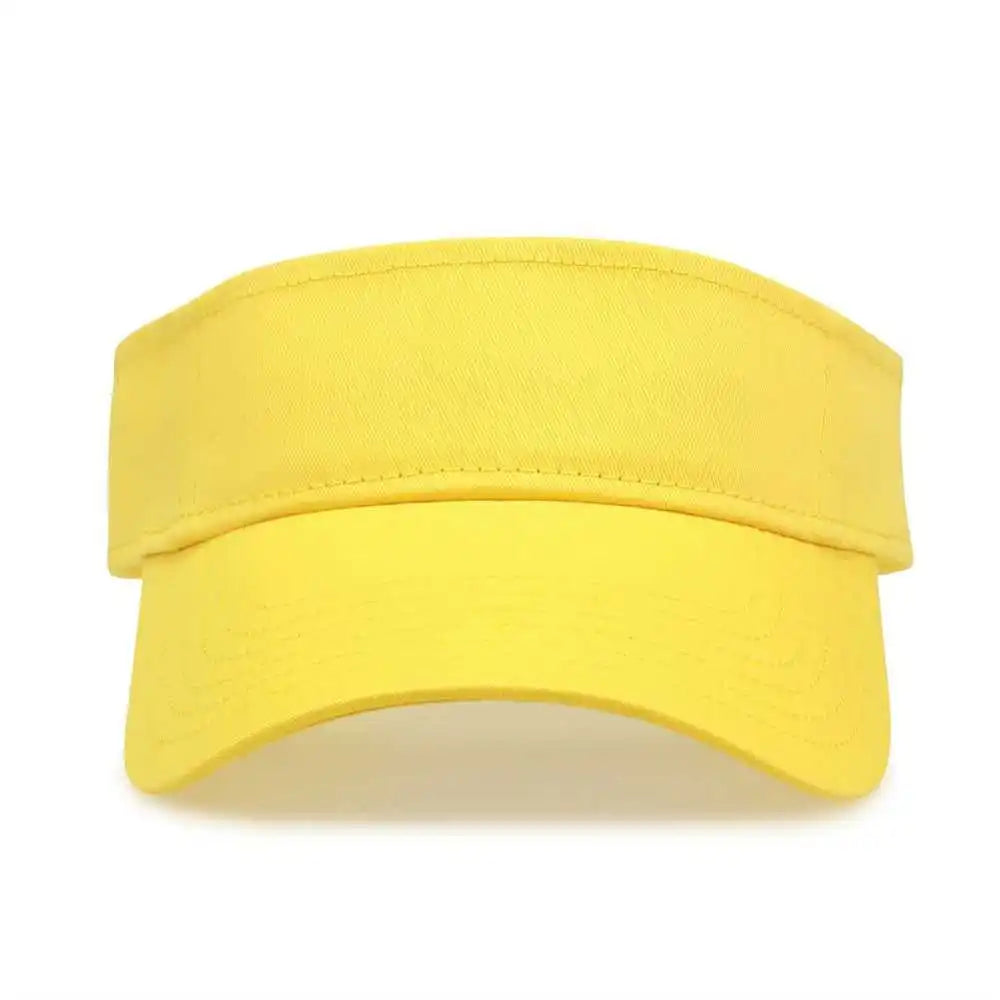 The Game Gb464 Cotton Twill Visor - Yellow - one Size Fits Most