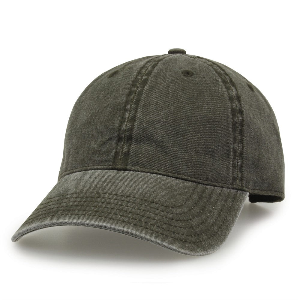 The Game Gb465 Pigment Dyed Twill Cap - Army Green